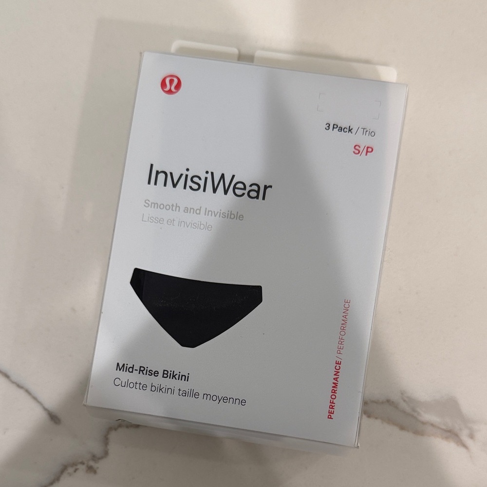 lululemon athletica InvisiWear Mid-Rise Bikini - Black
